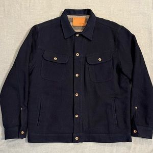 Taylor Stitch - Long Haul Jacket in Lined Indigo Sashiko - XXL 46 - Winter Coat